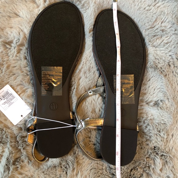 Dark silver sandals with rope detail - Picture 7 of 11